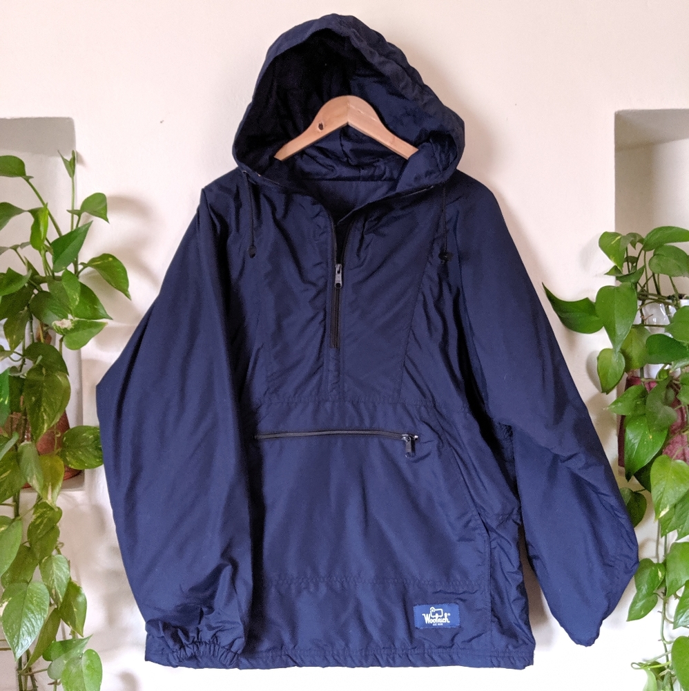 Woolrich | VTG | Hooded Windbreaker Pullover Kangaroo Pocket